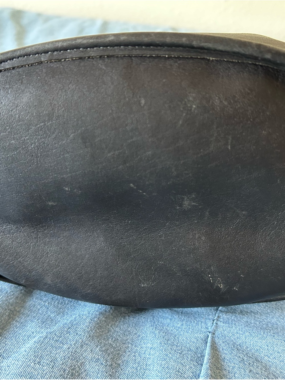 Coach Black Leather Drawstring Backpack - Picture 6 of 9